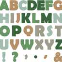 150 PCS Large 7" Bulletin Board Letters Set, Sage Green Eucalyptus Classroom Alphabet Cutout Letter for Bulletin Board Display Home School, A Great Helper to Inspire Students' Learning Interest