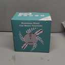 Cat Water Fountain Stainless Steel: Pet Fountains for Cats/Dog Indoor Automatic Waterer Bowls for Drinking Small Animal Water Dispenser Metal Pets Watering Faucet Bottle Auto Kitty Watering Supplies (74oz/2.2L Cat Fountain + 3 Filters)