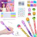 MOMUSE DIY Pen Making Kit, Fun Pen Creator Studio  Make You Own 4 Sparkly Glitter Pens, Creative Art and Craft Kits Toys for Kids Girls Tweens 6 7 8 9 10 11 12 Years Birthday Gift Present