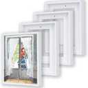 4 Pack Floater Frames for 16"x20"Art Paintings with 0.6"~0.9"Deep White