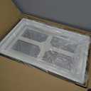 4 Pcs 21"×14" Garage Door Windows, Replacement Vinyl Windows Inserts Kit with UV Resistant Resin Glass, Window Inserts for Exterior Garage Doors