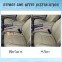 FZJDSD Cashmere Tan Driver Side Bottom Microfiber Leather Replacement Seat Cover Compatible with Mercedes Benz ML320 ML350 ML450 ML500 ML550 2009 2010 2011 2012 2013