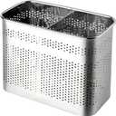 Stainless Steel Cutlery Utensil Holder (Medium Square) Chopsticks Holder for Dishwasher