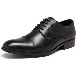 Bruno Marc Men's Oxford Dress Shoes (Black, US 9.5)