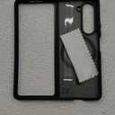 Magnetic for Samsung Galaxy Z Fold 5 Case [Compatible with MagSafe] Slim Translucent Matte Hard Back & Soft Black Bumper, Military Grade Drop Proof Cover, Shockproof Phone Case