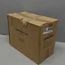 Denkee Large Paper Storage Box, 4 Pack Plastic Scrapbook Paper Storage Organizer with Handle for A4, 8.5 x 11 US Letter, Portable File Document Case, Board Game Storage (White)