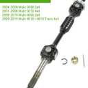 Complete Rear Axle Shaft & Wheel Bearing Compatible with 2001-2008 Kawasaki Mule 3010 4x4 39158-1119