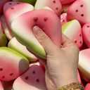 Cute Watermelon Squishy - Slow Rising Stress Relief Squeeze Toys, Sensory Fidget for Adults, Soft PU Foam, Novelty Gift for Party Favors (Watermelon)