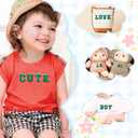 2 x Jongdari Chenille Letter Patches Self-Adhesive & Iron-On Letters, Varsity Fuzzy Patch Glitter Alphabet - 26pcs, Green