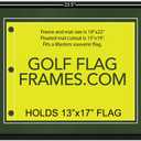 18X22 Compact Black Golf Flag Frame, Moulding blk-001, NEW Fairway Green Mats (float mount; perfect for 13x17 Master's Golf Flags; flag not incl) UPDATED JULY 2025
