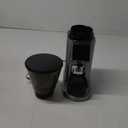 Tuni G1 Conical Burr Coffee Grinder, 48 Grind Settings Anti-static Burr Mill, Precision Electronic Timer and LED Touchscreen for Espresso/Drip/Cold Brew/French Press, Stainless Steel, Silver