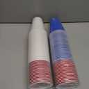 100 Pcs Patriotic Plastic Cups, 16 oz Red White and Blue Cups, Disposable Plastic Party Cups for Independence Day, 4th of July Party Supplies (EXP 09/20/36)