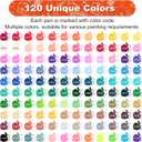 120 Colors Dual Tip Brush Pens Art Markers for Adult Coloring Books, Artist Drawing Sketch Markers Set with Fine & Brush Tip