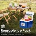 11Qt Insulated Portable Cooler Leak-Proof Ice Chest Lunch Box Hard Coolers with Extra Ice Pack for BBQ, Camping, Picnic