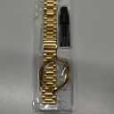 Compatible For samsung galaxy watch 6 44mm 40mm Stainless Steel Strap band with TPU case galaxy watch 6 classic 47mm 43mm case Cover (Gold)