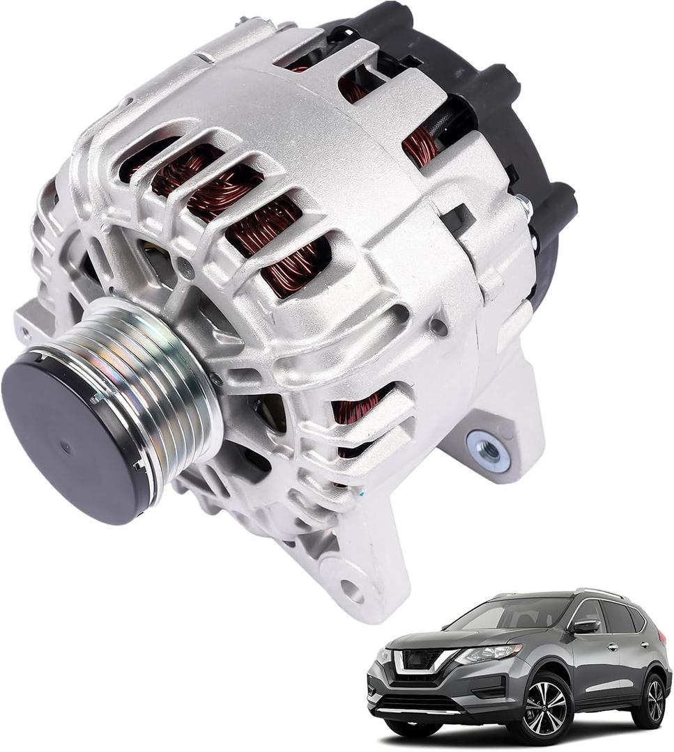 Alternator Replacement for Nissan Rogue S SL SV Sport Utility L4 2.5L 2014-2018 231004BA0A 231004BA0B