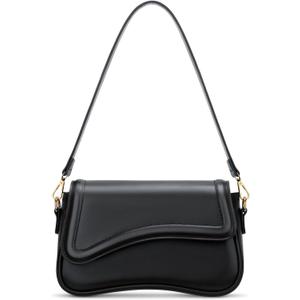 KKXIU Shoulder Bag for Women Small Clutch Purses Cute Hobo Handbag Trendy Underarm Bag (Black)