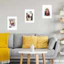 JCJMY 16.5x23.4 A2 Picture Frame White with 11.7x16.5 A3 Mat, Display Photo 11.7x16.5 with Mat or 16.5 x 23.4 Without Mat, Wall Hanging Large Frame with Plexiglass, White