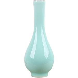 Celadon Vase,Jade Green Porcelain Flower Vase,7.5in/19cm Tall,2 Colors-Plum&Light Green,() (Light Green)