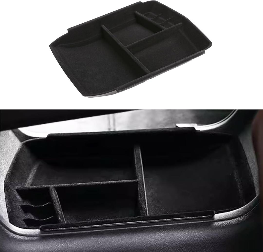 PIUGILH Customized for Cadillac XT5 XT6 2016-2023 Accessories Car Center Console Armrest Box Glove Secondary Storage Box Console Organizer Insert Tray with Flocking Style