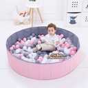 4 feet Ball Pit for Kids/Baby Play Yard/Baby Playpen/Fence for Baby, Holds Over 1000 Balls, Folding Portable, No Need Inflate, More Than 12 Sq.ft Play Space
