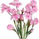 IPOPU Artificial Iris Flowers,5PCS Fake Pink Iris Flowers 31.1" Long Stem Silk Flowers for Table Wedding Office Home Decor(Pink)