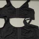 Fruit of the Loom Women's Front Closure Cotton Bra, Black Hue/Black Hue, 42