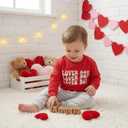 CIYCUIT Toddler Baby Boy Clothes Long Sleeve Sweatshirt Pants Set Fall Winter Outfits (0-6 Months, V2 Lover Boy)