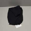 Cicy Bell Womens Crew Neck Long Sleeve Sweater Trendy Casual Scallop Trim Fall Knit Lightweight Pullover Tops (X-Large, Black)