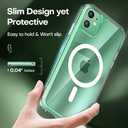 TAURI for iPhone 11 Phone Case Clear [Compatible with Magsafe], with 2X HD Screen Protector, [Military Grade Drop Protection] Shockproof Slim Case for iPhone 11 Case 6.1 inch