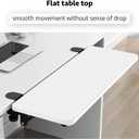 Ergonomics Desk Extender Tray, Suitable for Office. Foldable, Punch-Free Clamp on.Computer Keyborad Tray, Desk Extension Board(21.65"*9.45"(55cm*24cm), White Carbon Fiber)
