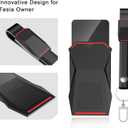 2Pcs Key Card Holder Compatible with Tesla Cybertruck 2023 2024 2025 Silicone Protector Cover Case Accessories Including Key Chain