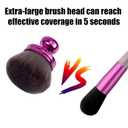 2 x Extra Large Self Tanning Brush, Wide Head Body Makeup blending Brush Oval Self Tan Back Applicator Sunscreen Applicator for Sunscreen Foundation Back Leg Arm Face Body (Purple)