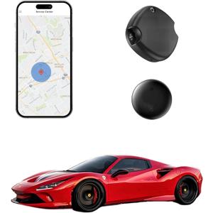 Magnetic Hidden GPS Tracker for Vehicles,Magnetic Waterproof Car Tracker, No Monthly fees, Mini Portable GPS Tracker for Bike,Trucks, Fleet, Motorcycle, Anti-Theft (iOS Only)