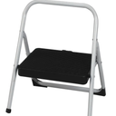 COSCO One Step Steel, Resin Steps, Step Stool without Handle, Platinum/Blac