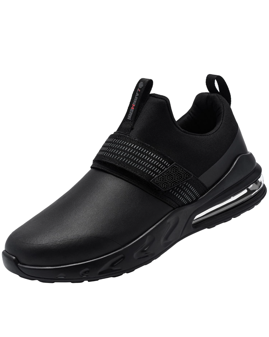 LARNMERN Non Slip Kitchen Work Shoes Men Chef Waterproof Slip-Resistant Sole-Cushion Slip On Food Service Restaurant Antideslizante 11,5