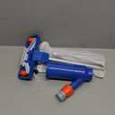 Pool Vacuum Cleaner for Above Ground Pool, Jet Underwater Cleaner with 3 Scrub Brushes & Nylon Mesh Net, Portable Pool Vacuum for Spa Fountain Pond Hot Tub Includes 47" Telescopic Pole, Dark Blue