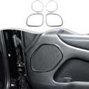 Door Speaker Horn Trim Cover Compatible with Jeep Grand Cherokee 2011-2012 Interior Accessories(2007-2010) (4Pcs/Set,ABS)