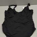 FeelinGirl Shapewear Bodysuits for Women Tummy Control Body Suits Deep V Neck Thong Body Shaper (X-Large, Black)