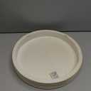 Carah & Cossh 12'' Round Wooden Tray, Whitewashed Round Decorative Wood Tray, Farmhouse Rustic Decorative Tray(Whitewash)