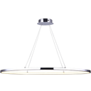 Canarm Laila 37-Inch LED Chandelier, Chrome Finish, 30.5W Integrated LED, 1600 Lumens, 3000K, Adjustable Contemporary Lighting for Dining and Living Rooms