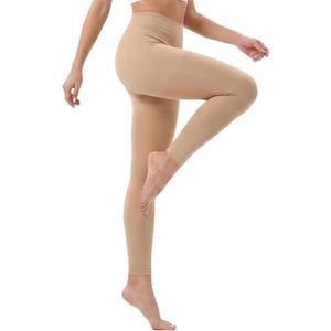 +MD 140D Light Compression Pantyhose for Women, 15-20mmHg Graduated Compression Tights, Footless Leggings for Leg Support M