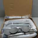 Toilet Safety Rails, Adjustable Toilet Frame for Elderly, Seniors, Handicap & Disabled, Foldable Handicap Toilet Handles Fit Any Toilets (Gray)