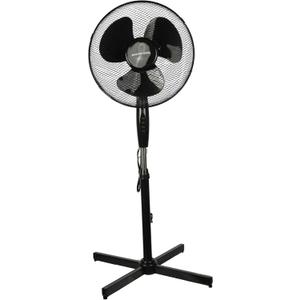 A2Z Pedestal Fan 16 Inch 3-Speed Setting Oscillating - Pedestal Fans PF11601 Black