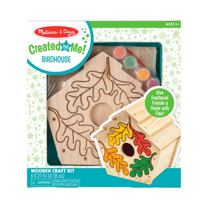 Melissa & Doug Created by Me! Birdhouse Build-Your-Own Wooden Craft Kit