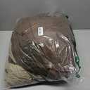 Homelike Moment Queen Comforter Set Brown, Comforters Queen Size Set Lightweight Reversible Down Alternative Bed Comforter Full Size Soft, All Season 3 Pieces Sets Brown/Beige