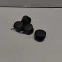 Nylon Twin Wheel Swivel Caster 1-7/8 Threaded Stem Plant Pot Caddy Wheel Black, 4 Packs