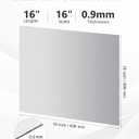 4 Pcs 20 Gauge Steel Sheet Metal 16" x 16" Cold Rolled Steel Plate Sheet Metal Weldable for DIY Projects, Industrial, Professional
