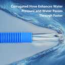 1-1/2-Inch Pool Hoses for Above Ground Pools with Clamps - 1.5" Diameterd Replacement Pool Pump Hose Compatible with Intex Coleman Skimmer Surface Pool Pump (Blue -3 Pack)