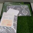 LOOBANI Large Dog Grass Pad with Tray - 35x23in Dog Litter Box with 2 Artificial Grass Patch + 2 Washable Pee Pads - Quickly Absorbency Indoor Outdoor Potty for Patio Balcony Apartment Use